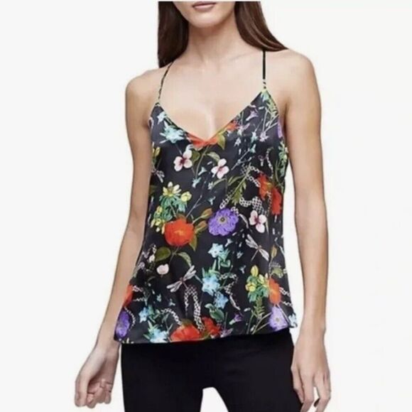 NWT L'AGENCE KYLEE Silk CAMISOLE TANK in
BLACK MULTI BOTANICAL SNAKE Small - Picture 1 of 11